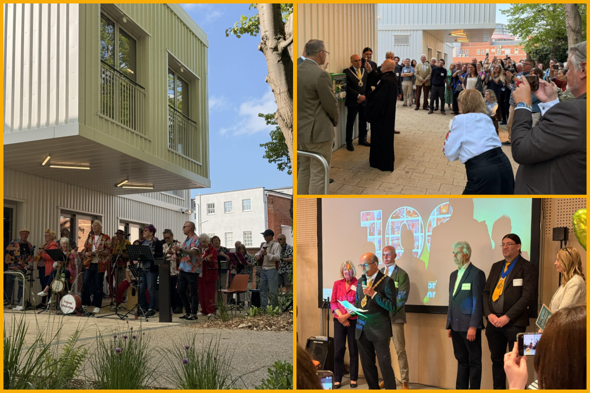 Collage of attendees at the Public Hearts Defibrillator event at the MX Cheltenham